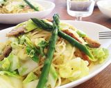 チキンとキャベツのレモン爽やかなパスタ作り方8写真