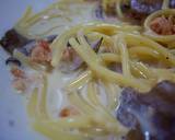 超簡単！サーモンと舞茸のクリームパスタ作り方4写真