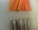 簡単晩ごはん 野菜の肉巻き甘辛ダレ作り方1写真