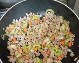 セロリとお野菜のそぼろ炒め作り方2写真