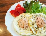 朝食MEC！真ん丸ハムチーエッグ♡作り方8写真
