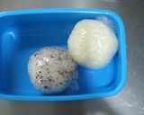 サッカーボールのキャラ弁当☆作り方1写真