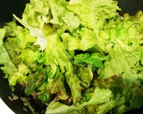 サニーレタスとふわふわ卵の牛肉炒め作り方4写真