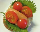 紫蘇香る❀キャベトマごてもりドッグ作り方6写真