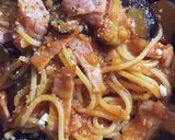 トマトジュースで!ナスのトマトパスタ♪作り方7写真