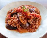 みんな大好き！ナスとひき肉のトマト煮込み作り方6写真
