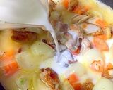 簡単★野菜とチキンのクリームカレー作り方5写真