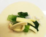 しらすと小松菜とチーズの包み焼き作り方2写真