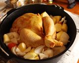 ダッチオーブンでカレー風味丸鶏作り方10写真