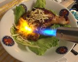 150円以下！骨つきモモ肉炙りチーズ作り方4写真