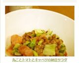丸ごとトマトとキャベツの納豆サラダ作り方9写真