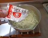 最速のハムカツうどん作り方4写真