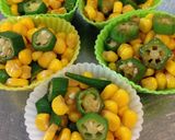オクラとコーンのバター醤油♬お弁当に☆作り方4写真
