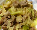砂肝の味噌漬け炒め♪作り方13写真