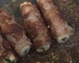 簡単‼︎ニラと竹輪の肉巻ソテー♪作り方5写真