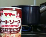 昔風ミートスパゲッティ　手抜きアリ作り方1写真