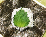 ゆかりと梅ささみのおにぎらず作り方2写真