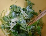 簡単５分♪炒り卵と三つ葉のからしマヨ和え作り方4写真