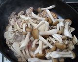 簡単★豚肉と紫水菜とキノコの中華炒め作り方6写真