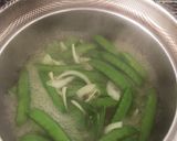さやえんどうとビーンズの豆乳スープ作り方1写真