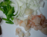 新玉ねぎと絹さやのかき揚げ♡作り方1写真
