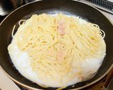 生クリームなし！たらこのクリームパスタ♡作り方5写真