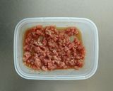 レンジで簡単☆しめじのそぼろ煮。作り方2写真