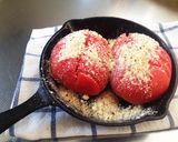 スキレットで熱々ハッセルバック風トマト♪作り方5写真