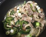 塩麹豚とふわふわ豆腐のゴーヤチャンプル作り方5写真