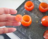 可愛い前菜＊生ハムチーズミディトマト焼き作り方2写真