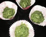 簡単! よもぎと米粉のあんこ入り焼き菓子作り方8写真