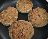 大満足！ヘルシーさばーぐ♡さば水煮缶で作り方7写真