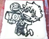 ハイキュー 海苔アート キャラ弁作り方1写真