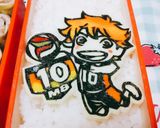 ハイキュー 海苔アート キャラ弁作り方2写真