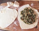 餃子の具と小麦粉あれば肉餅(ローピン)作り方3写真