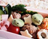キャラ弁に☆そら豆星人☆作り方7写真