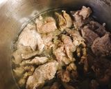 牛スジのどてやき丼作り方2写真
