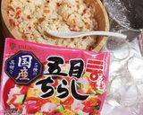 ちらし寿司ケーキ♡ひな祭り♡誕生日にも♡作り方1写真