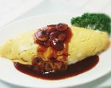 ランチに♪ クリームソースのオムライス作り方16写真