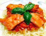 ランチ♡ベーコン&バジルのトマトパスタ作り方5写真