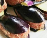 ハーブ香る✨ナスの挽肉はさみ揚げ❤作り方4写真