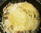 たっぷりポルチーニのクリームパスタ作り方5写真
