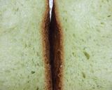 抹茶ラテ食パン作り方3写真