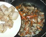 鶏モモ肉小松菜舞茸のシチュー・ルーなし作り方10写真