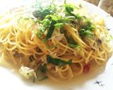 シラスと茗荷と紫蘇のパスタ作り方6写真