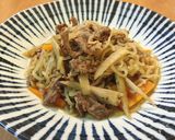 初めてでも簡単♪牛肉（鶏）とごぼうの煮物作り方4写真