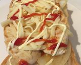 150円以内！炙りササミチーズトースト作り方3写真