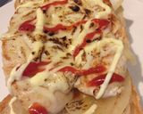 150円以内！炙りササミチーズトースト作り方5写真