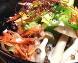 胡麻味噌豆乳スープの蒟蒻ちゃんぽん作り方7写真