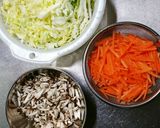 野菜たっぷり鶏むね巾着煮☆作り方2写真